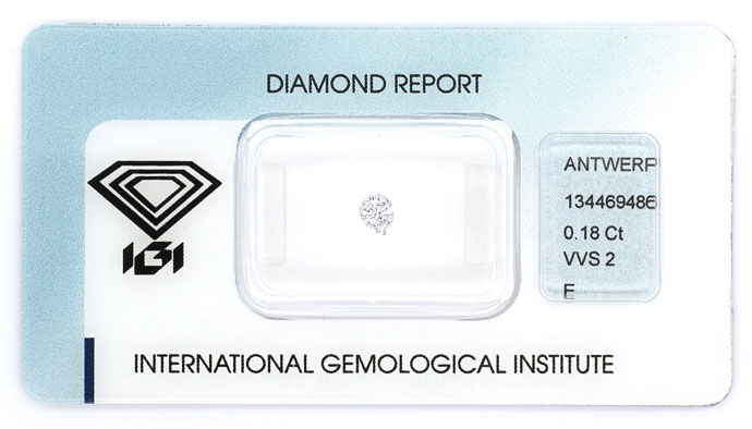 Foto 1 - Diamant 0,18 River E VVS2 Tropfen Schliff IGI Expertise, D6701