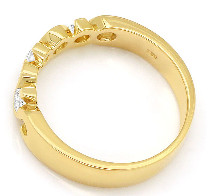 Foto 3 - Diamantring Brillant Halbmemory Ring 0,45ct in Gelbgold, R7867