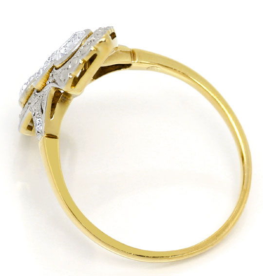 Foto 3 - Alter Art Deco Diamanten-Ring 0,88Carat Platin und Gold, S4815